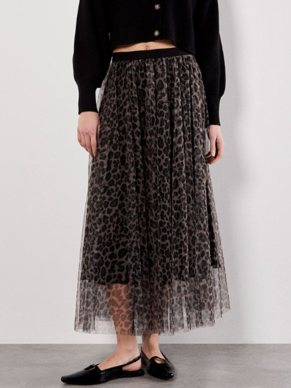 Sienna Leopard Tulle Skirt